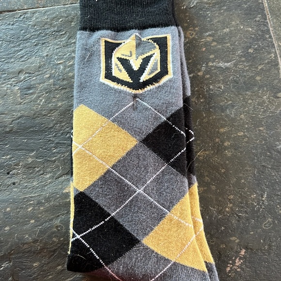 Vegas Golden Knights argyle socks OS - Picture 2 of 4